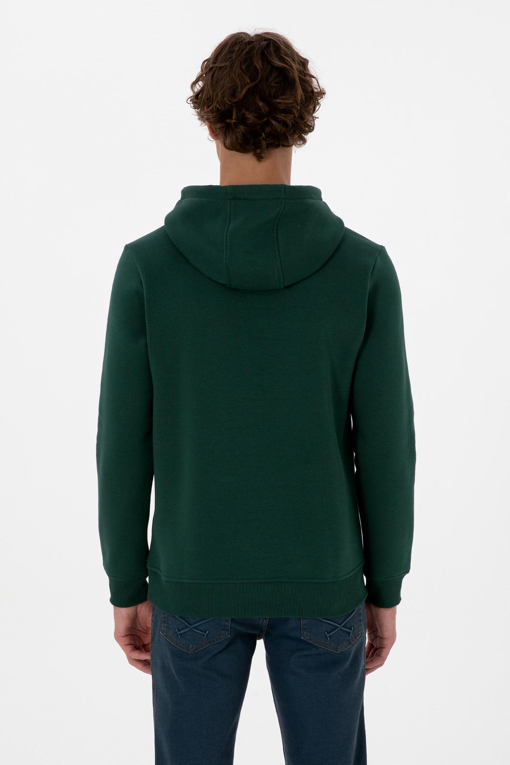 Erkek Koyu Ye_il Basic Sweatshirt Sepette S_rpriz _ndirim - U.s. polo assn фото 5