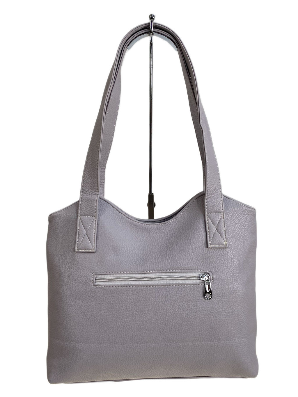 Женская сумка из искусственной кожи, цвет серый - Greta фото 2