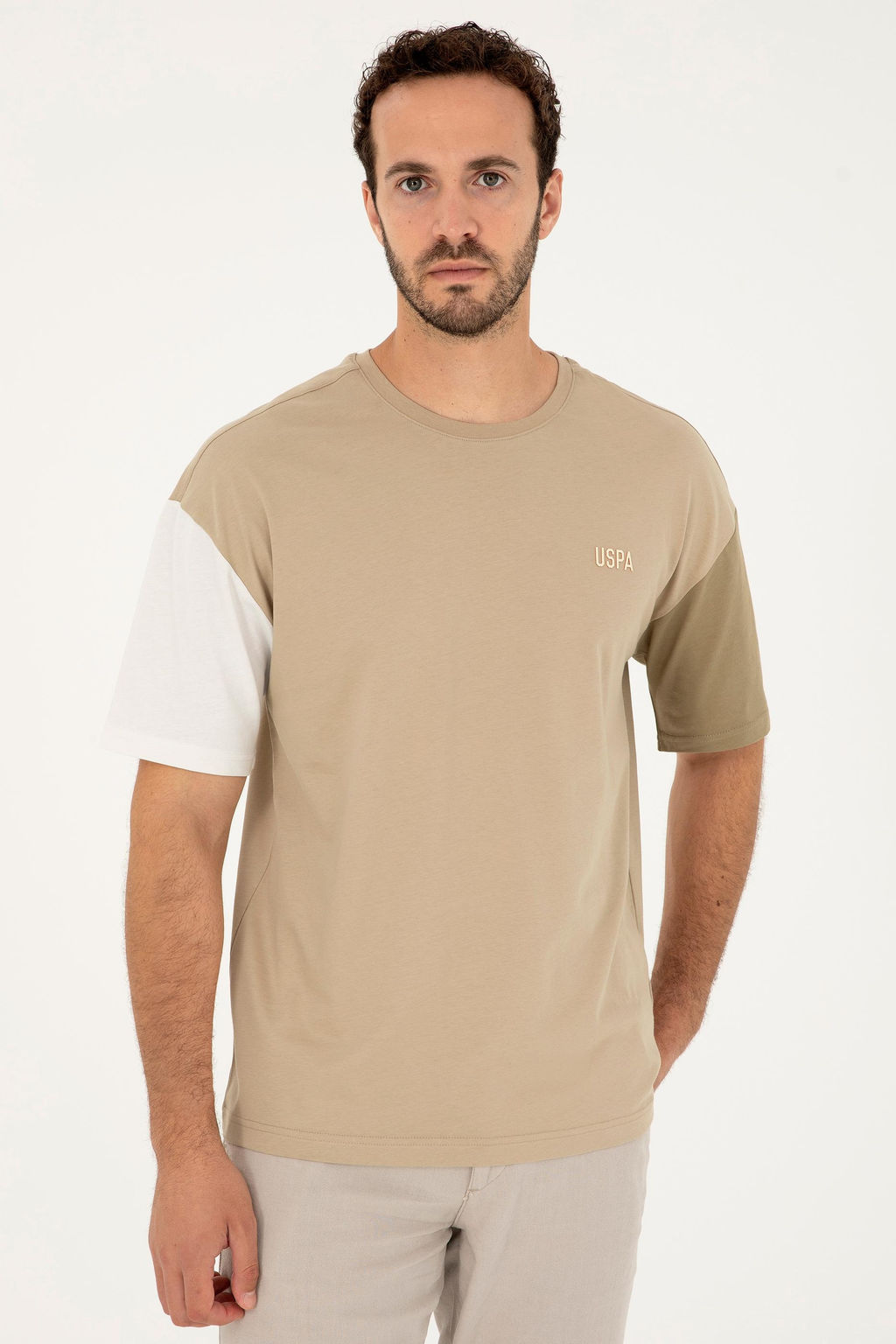 Мужская футболка светло-хаки Неожиданная скидка в корзине - U.s. polo assn фото 3