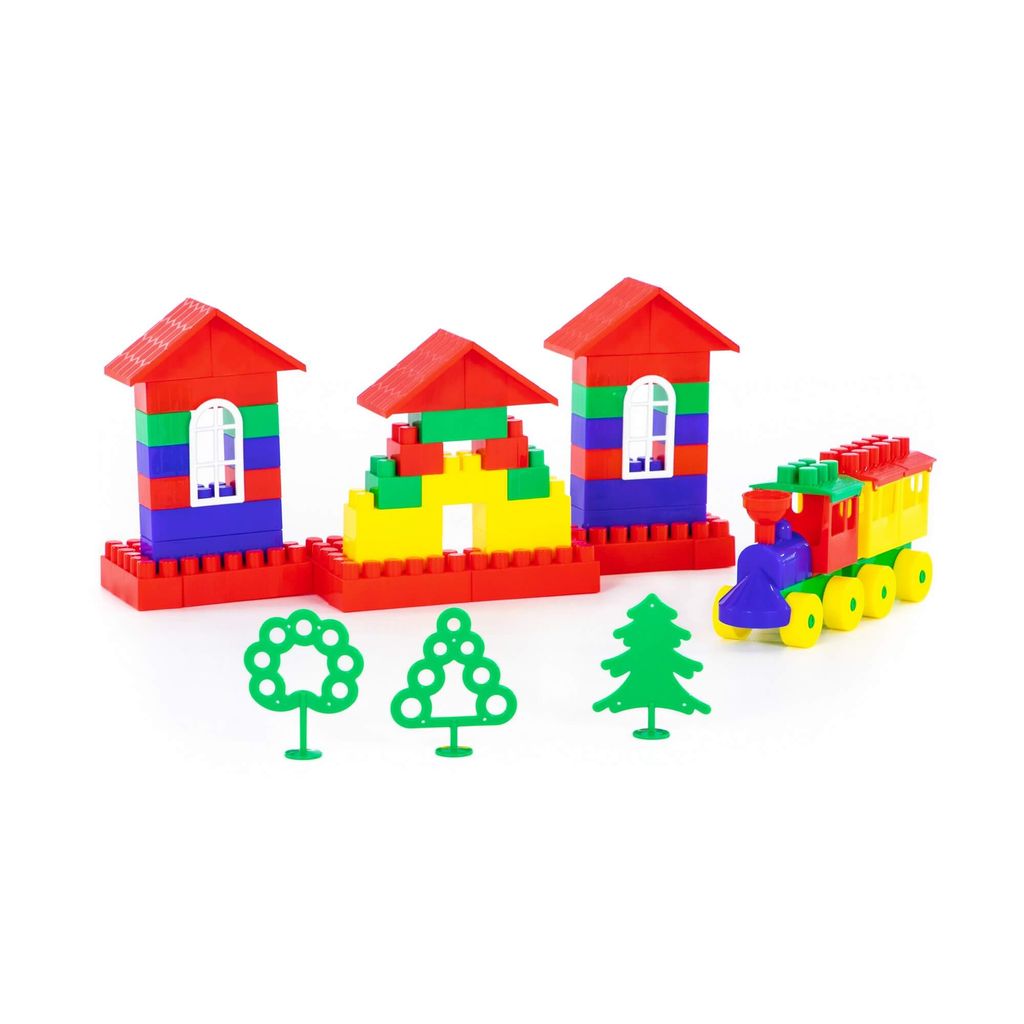 Конструктор Строитель (Гигант, 175 элементов) (в рюкзаке) - Полесье фото 6