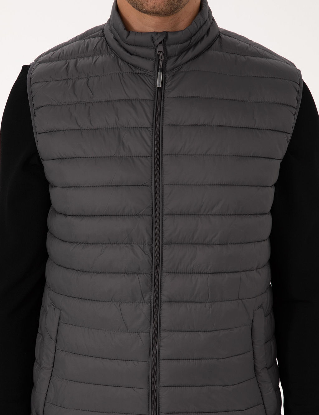 Antrasit Kapitone Yelek - Pierre cardin фото 7