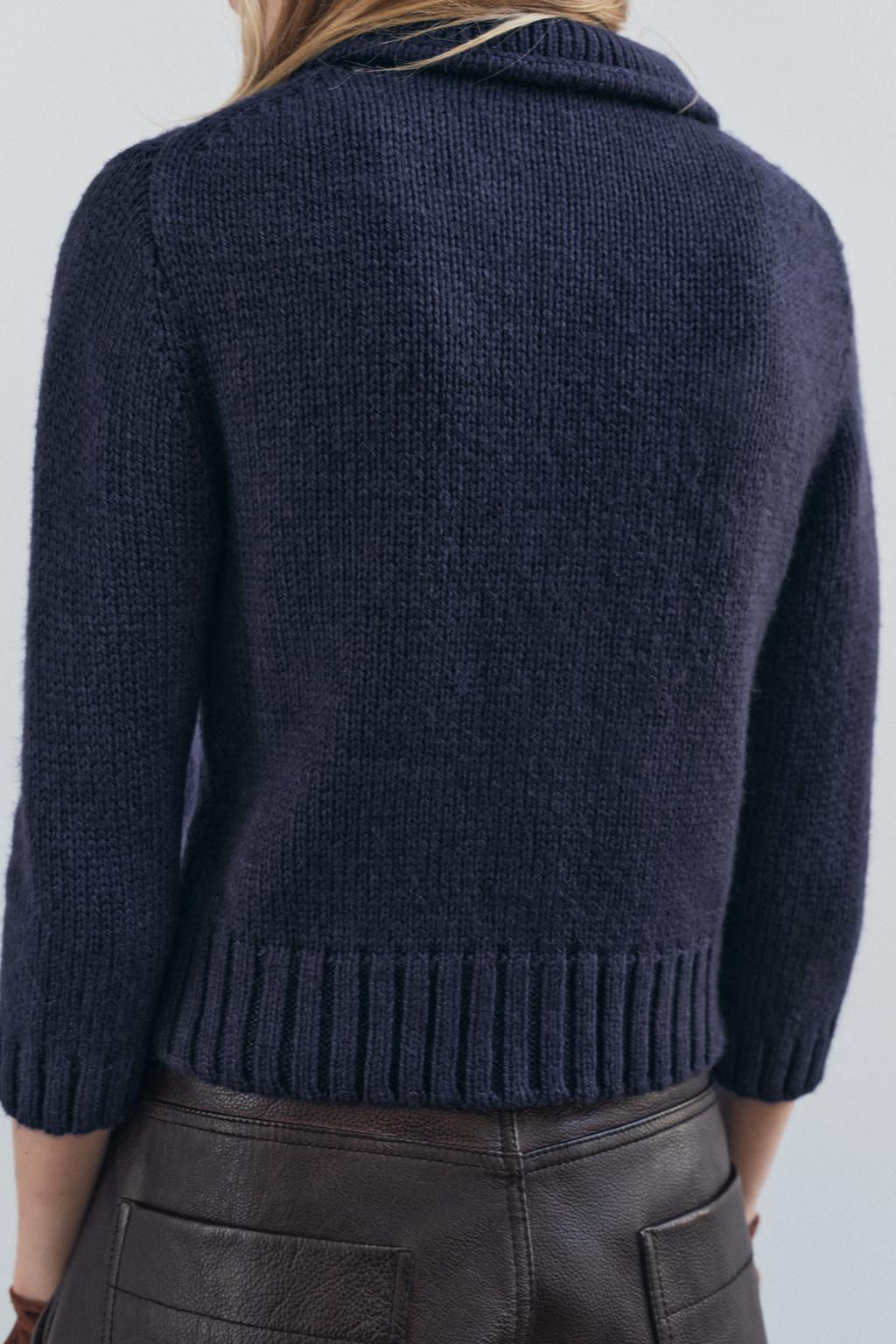 3/4 LENGTH SLEEVE KNIT CARDIGAN - Zara фото 3