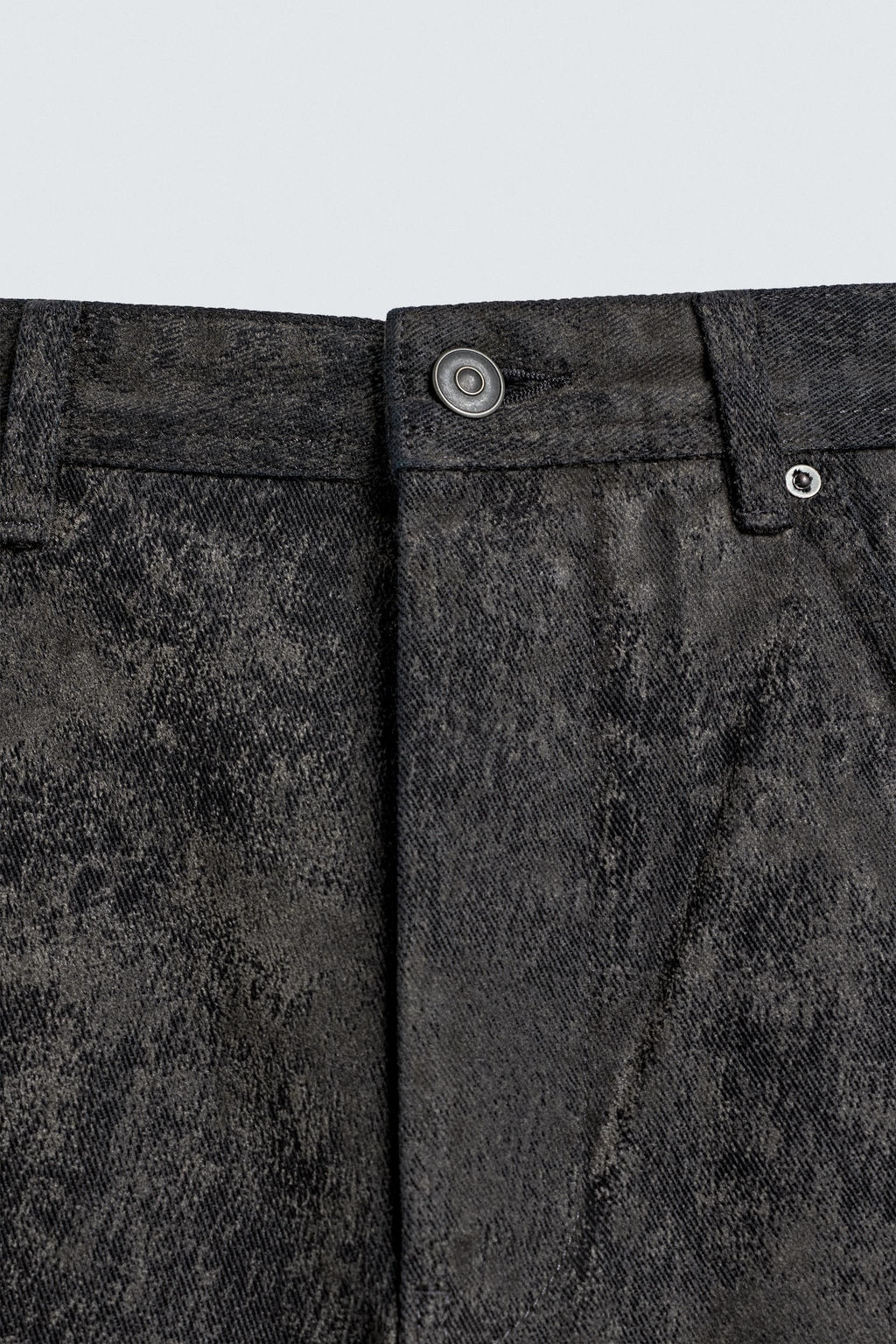 ABSTRACT JACQUARD STRAIGHT-LEG JEANS - Zara фото 9