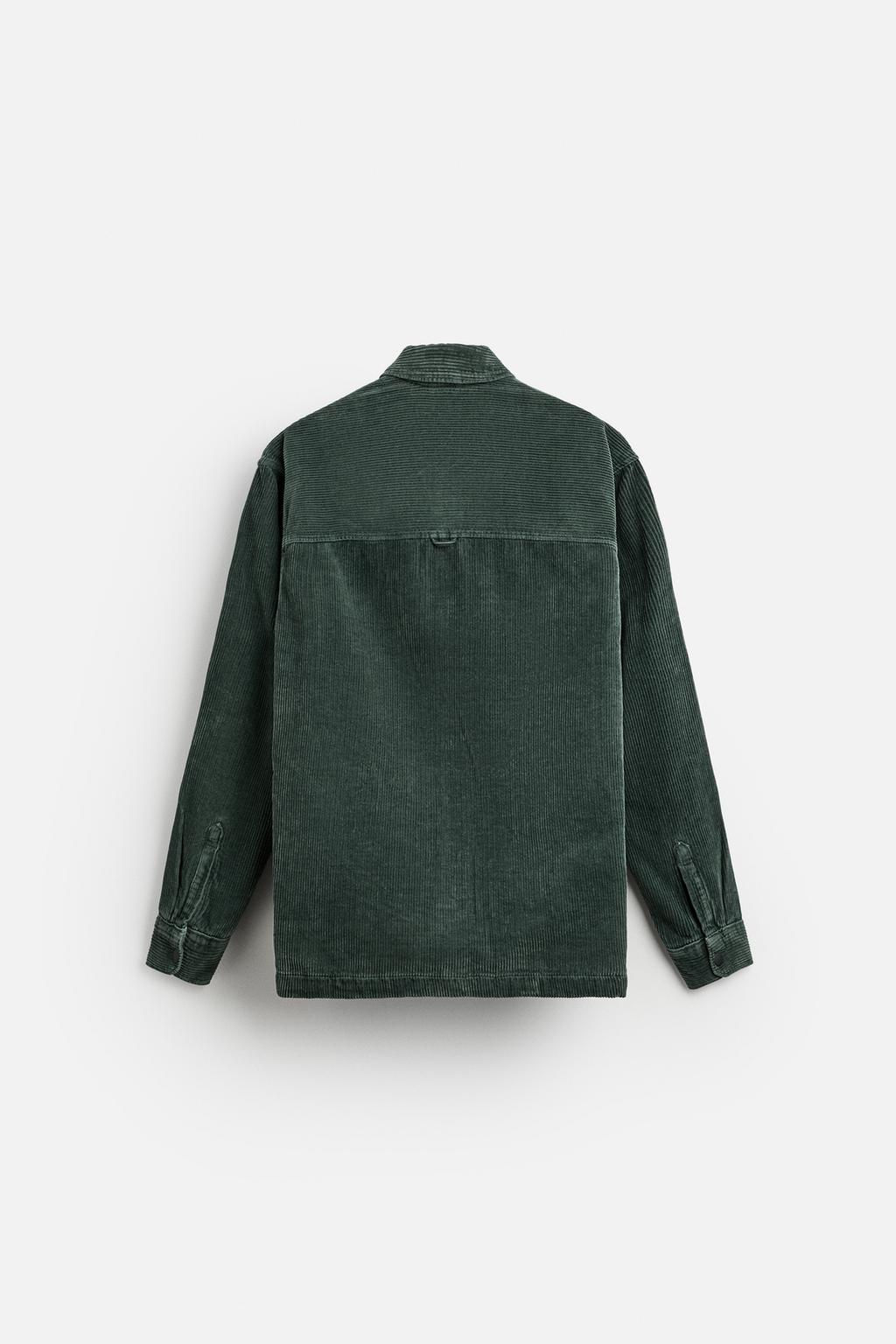 PADDED CORDUROY OVERSHIRT - Zara фото 8