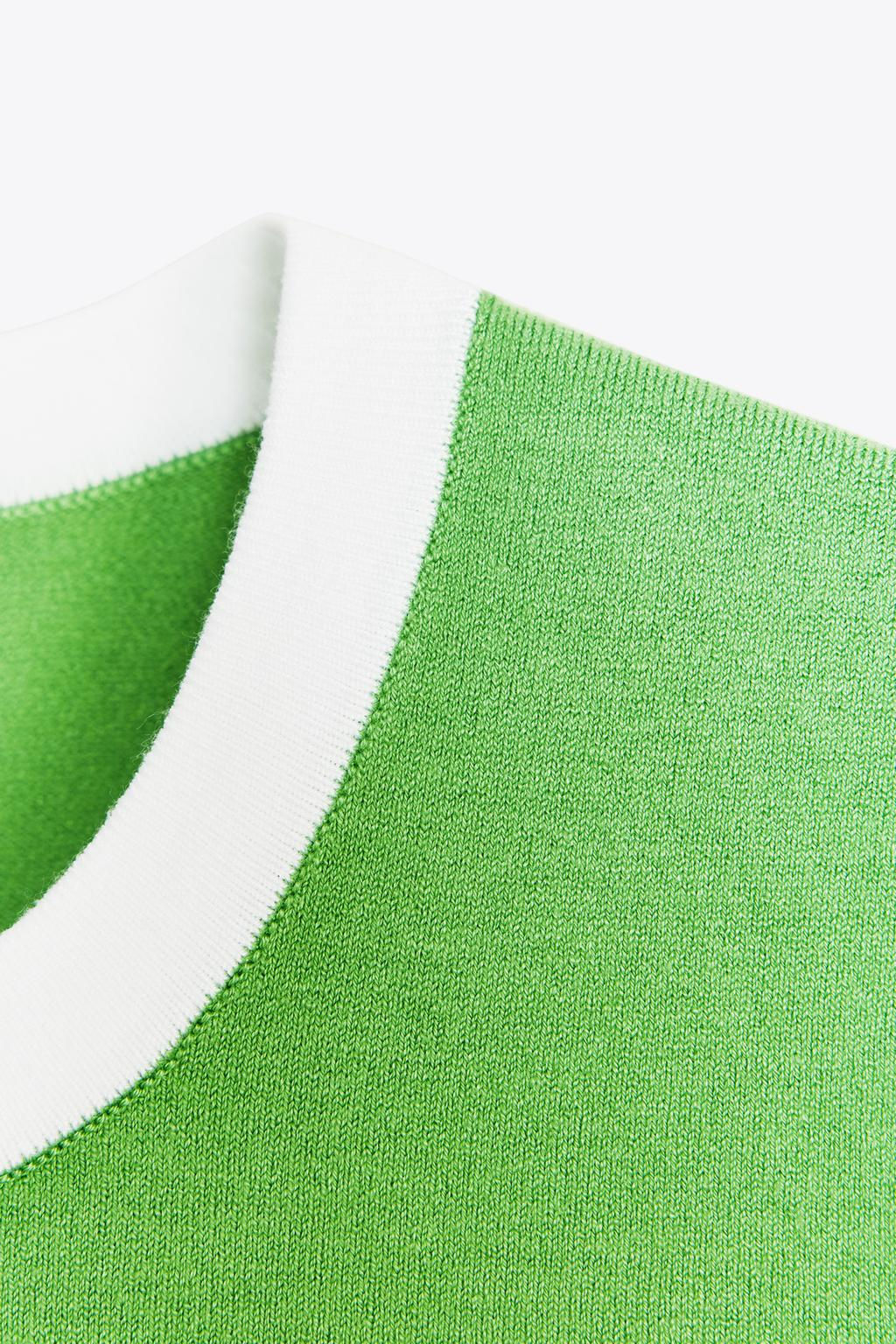 SLEEVELESS KNIT TOP - Zara фото 6