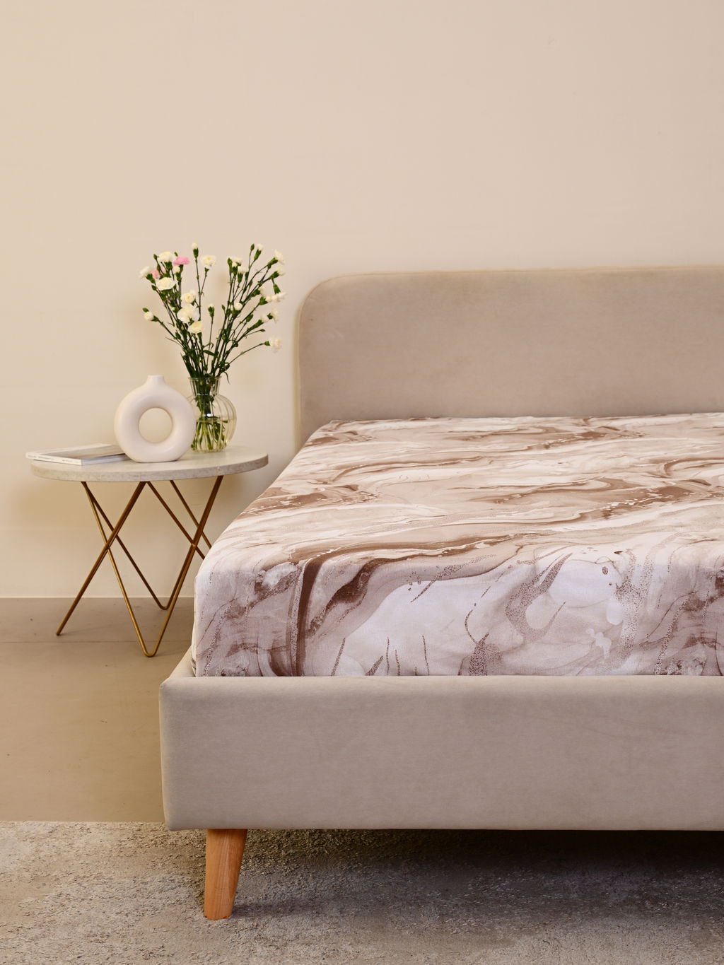 Простыня бязь люкс - Мрамор 150х215