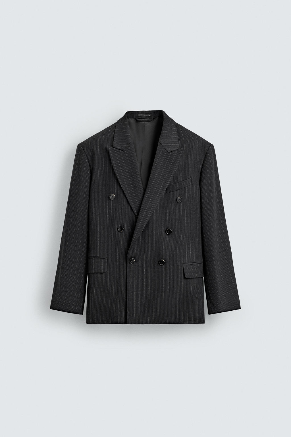 STRIPED SUIT DOUBLE-BREASTED BLAZER