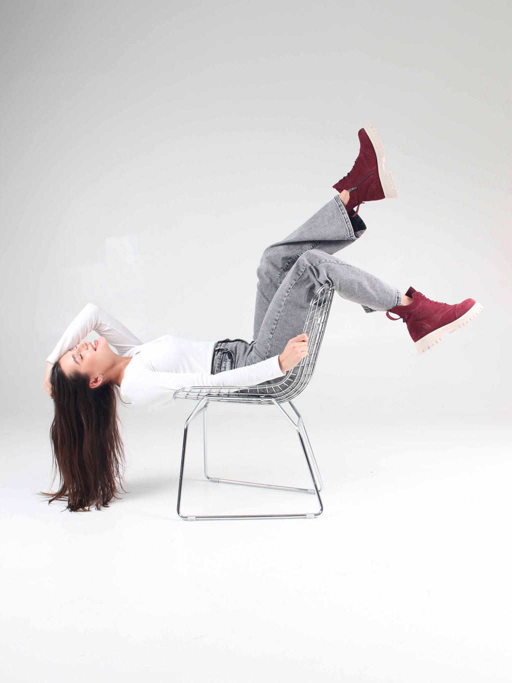 Ботинки EDART 338.1541 be. бордо замша/шерсть - Ed'art фото 11