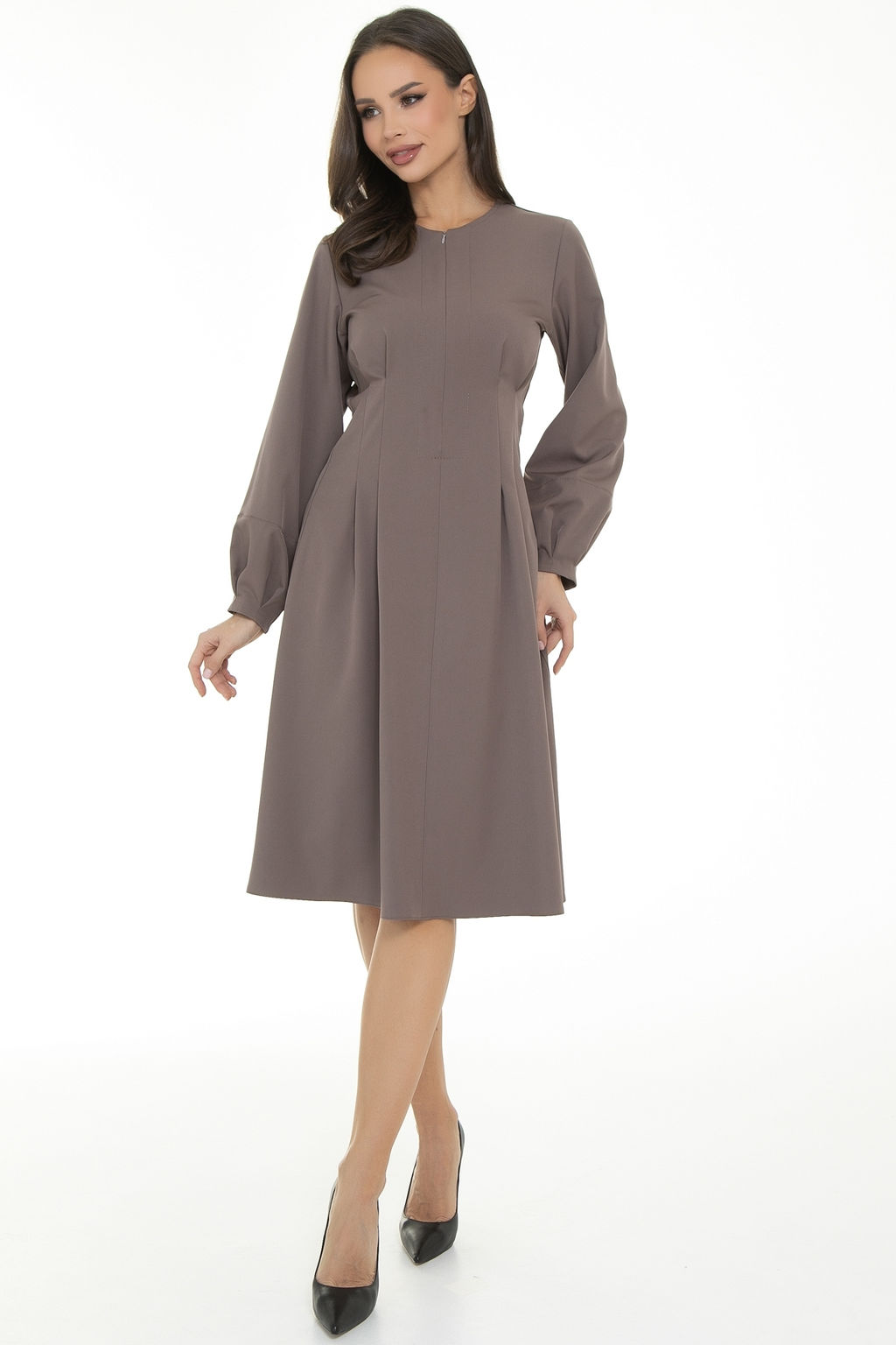 Платье Стильная осень (латте)