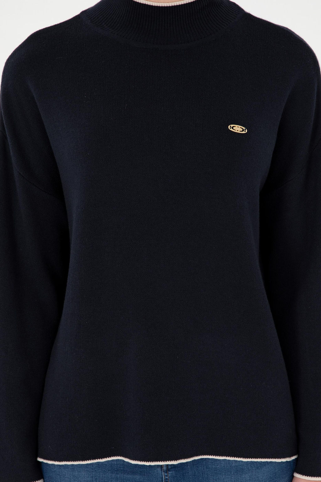 Женский темно-синий свитер Неожиданная скидка в корзине - U.s. polo assn фото 6