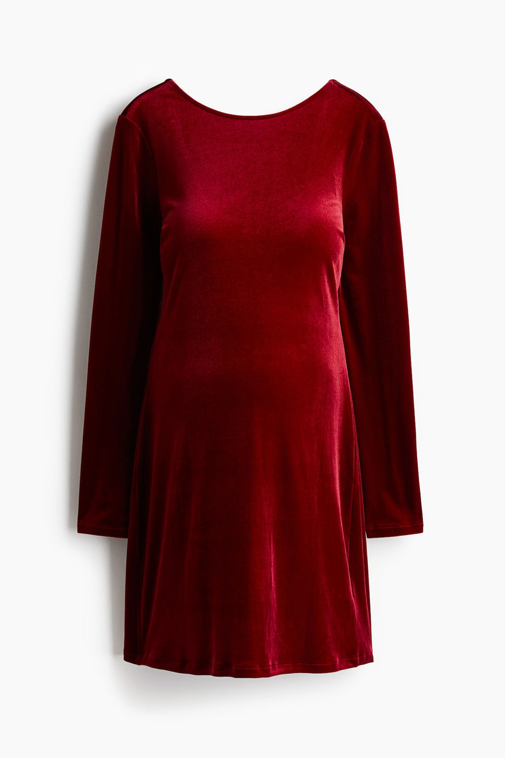 MAMA Vestido de velour con espalda escotada - H&m фото 5