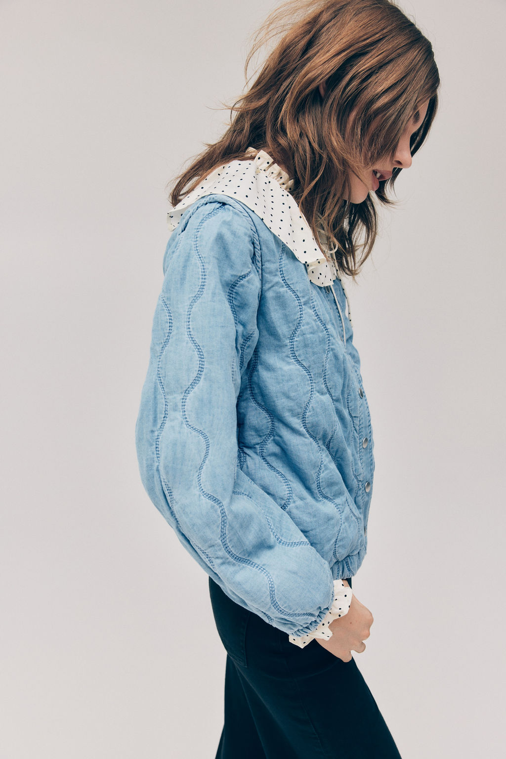 Chaqueta denim acolchada - H&m фото 5