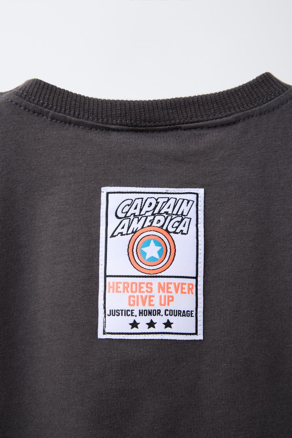 CAPTAIN AMERICA  MARVEL PRINT T-SHIRT - Zara фото 4