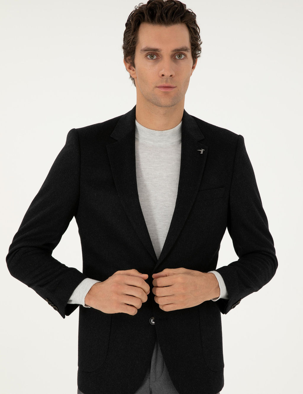 Черная зауженная куртка - Cacharel фото 3