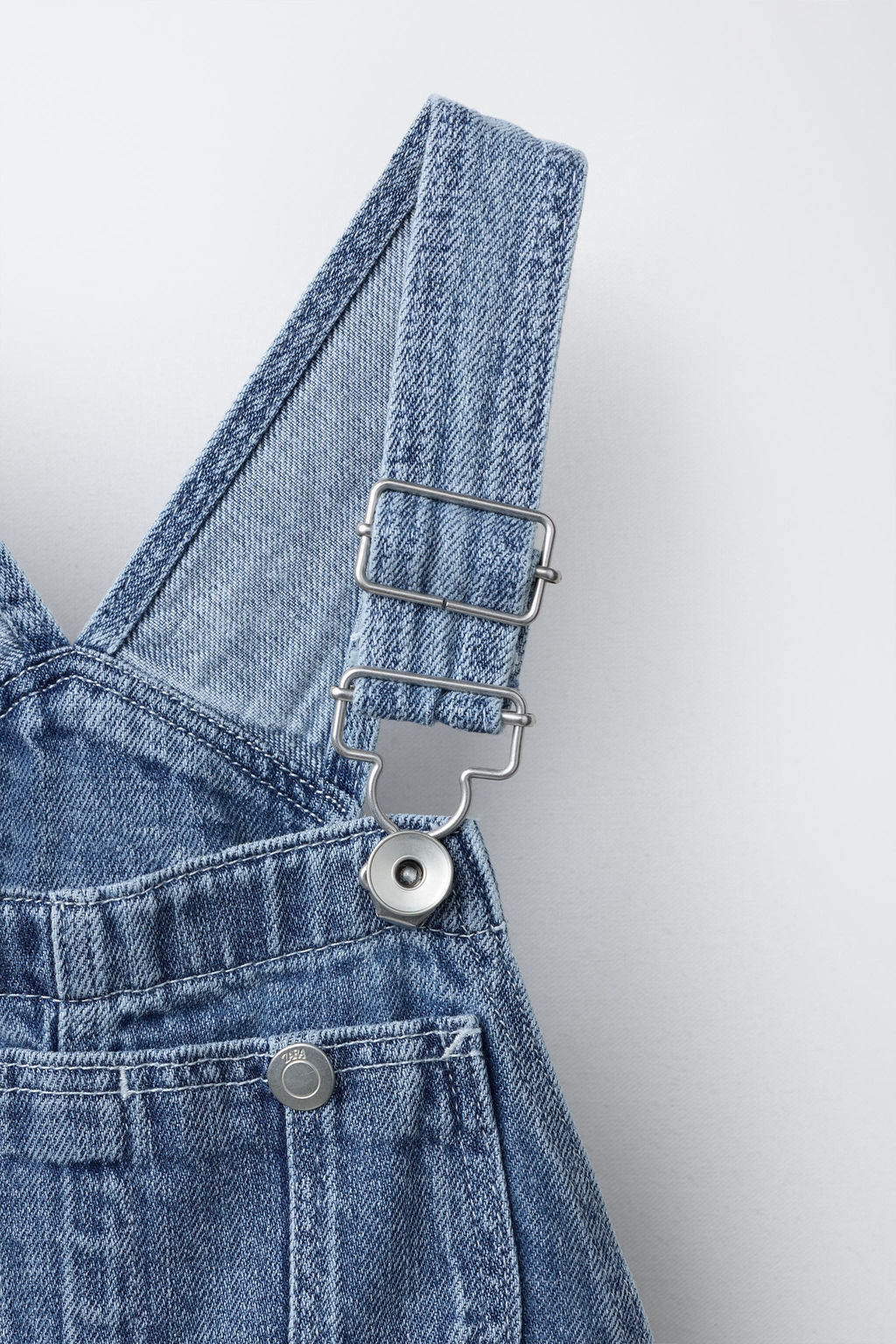 PETO DENIM CORTO / Azul - Zara фото 3