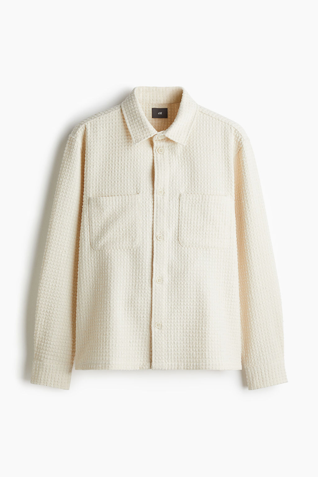 Loose Fit Waffled overshirt - H&m фото 4