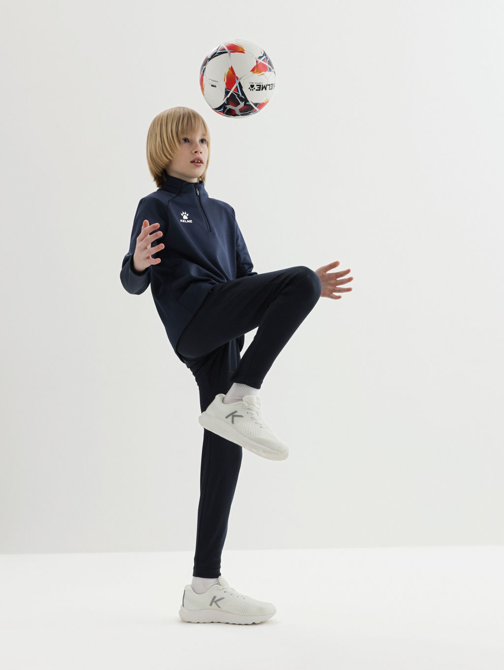 Детская олимпийка KELME Childrens Pullover (plus Fleece) Dark Blue