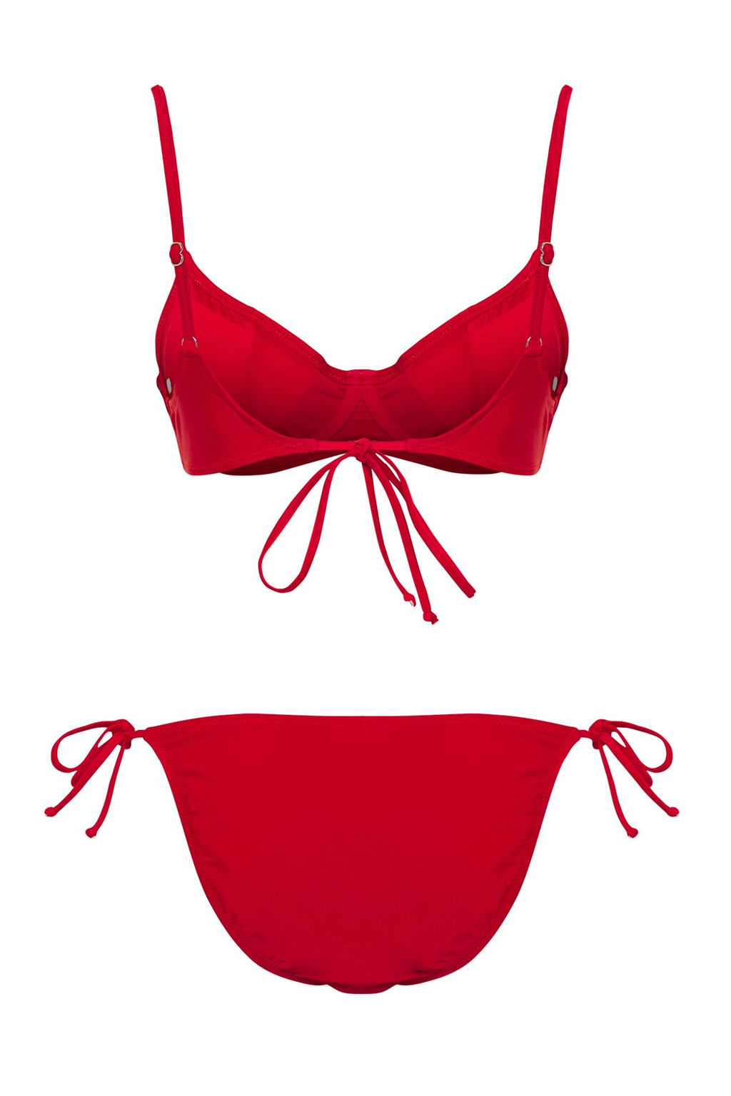 TRENDYOLMILLA K?rm?z? Balkonet Baglamal? Regular Bikini Tak?m? TBESS25BT00043  фото 11