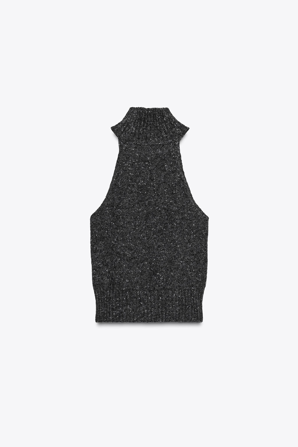 WOOL SLEEVELESS JUMPER WITH SIDE PLEATS - Zara фото 12