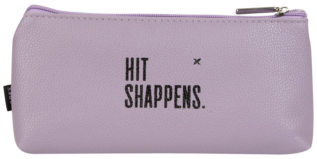 Пенал-косметичка 1 отделение LOREX SHAPPENS 210х45х100 мм сиреневый, кож/зам
