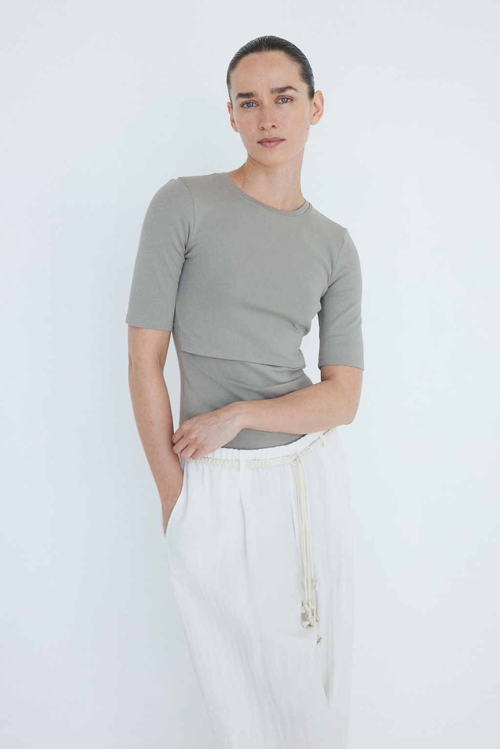 MAMA Pack de 2 camisetas de lactancia - H&m фото 2