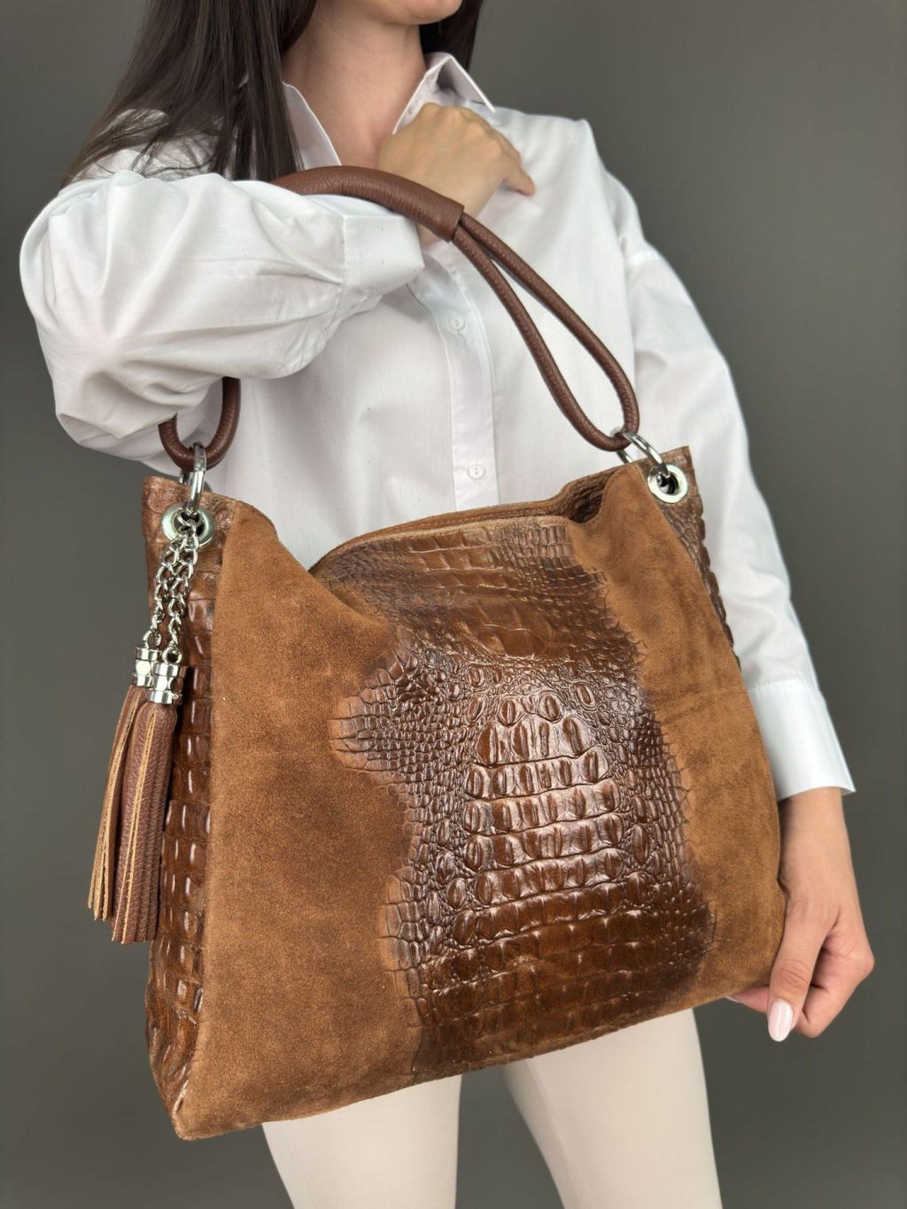 Сумка женская из телячьей кожи - Sefaro фото 9