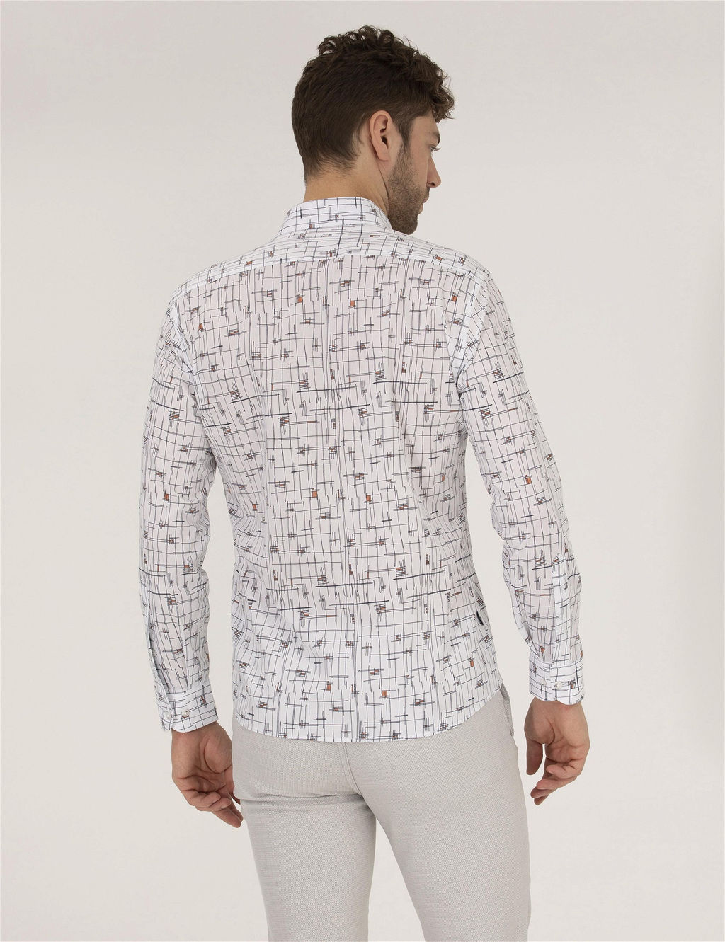 Kahverengi Slim Fit Uzun Kollu G_mlek - Pierre cardin фото 5