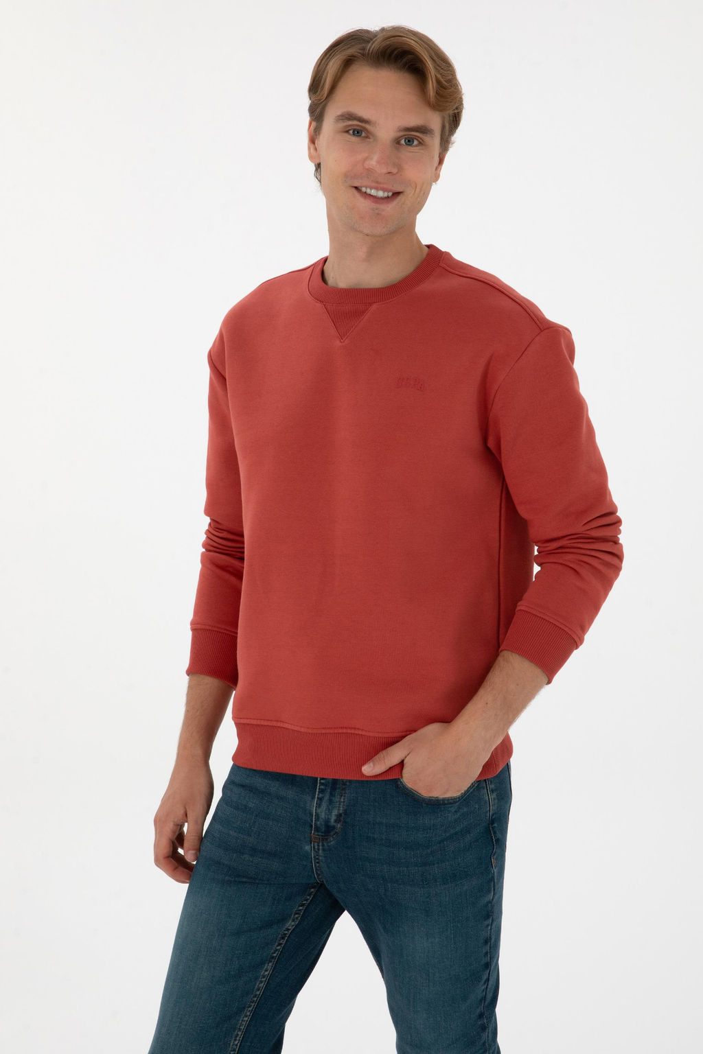 Erkek G_l Kurusu Basic Sweatshirt