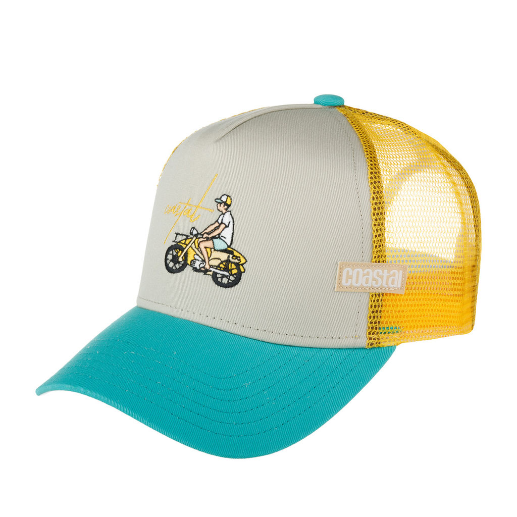 Бейсболка COASTAL арт. HFT H-Cub (бежевый / бирюзовый)