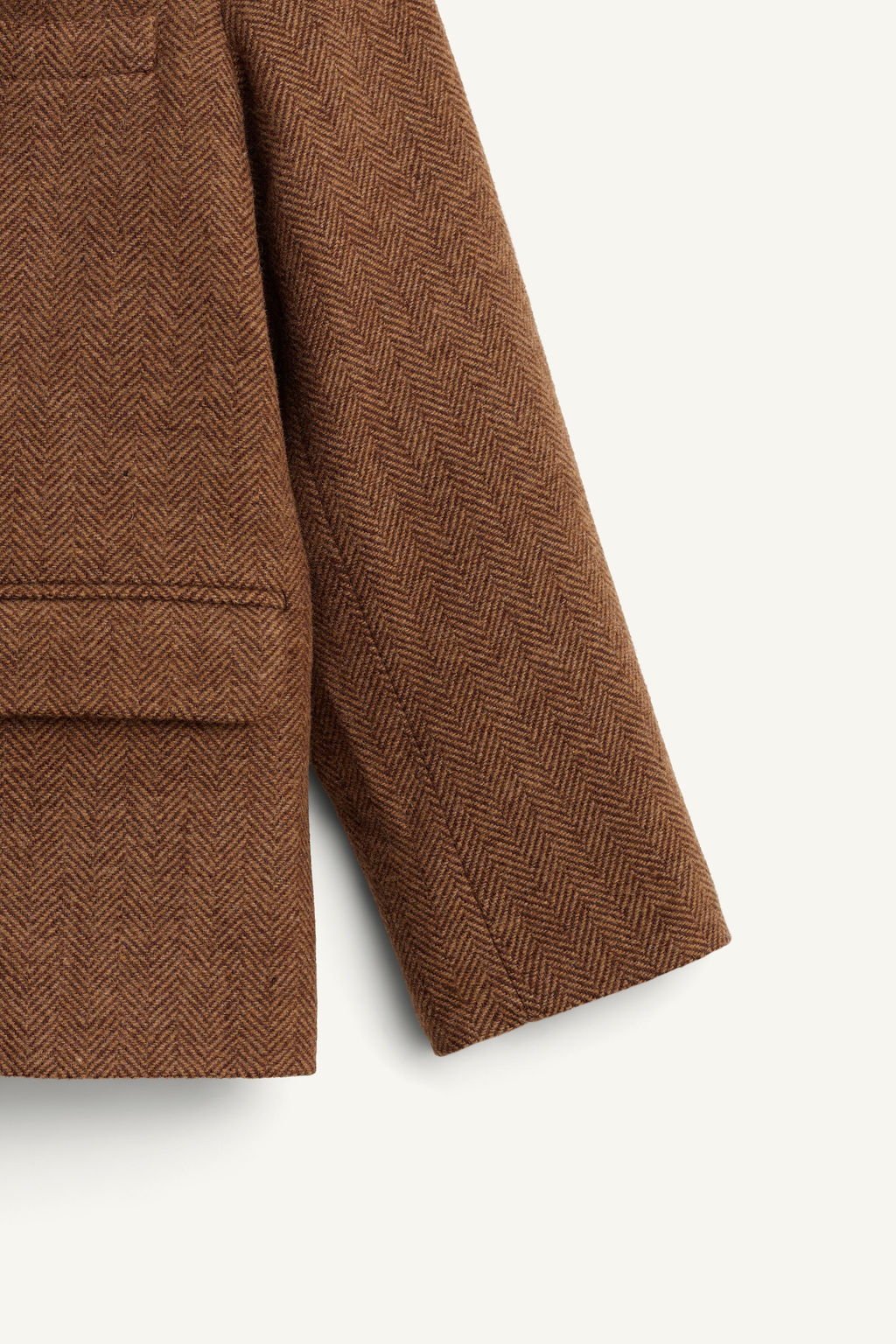 LIMITED EDITION HERRINGBONE BLAZER WITH WOOL AND ELBOW PATCHES