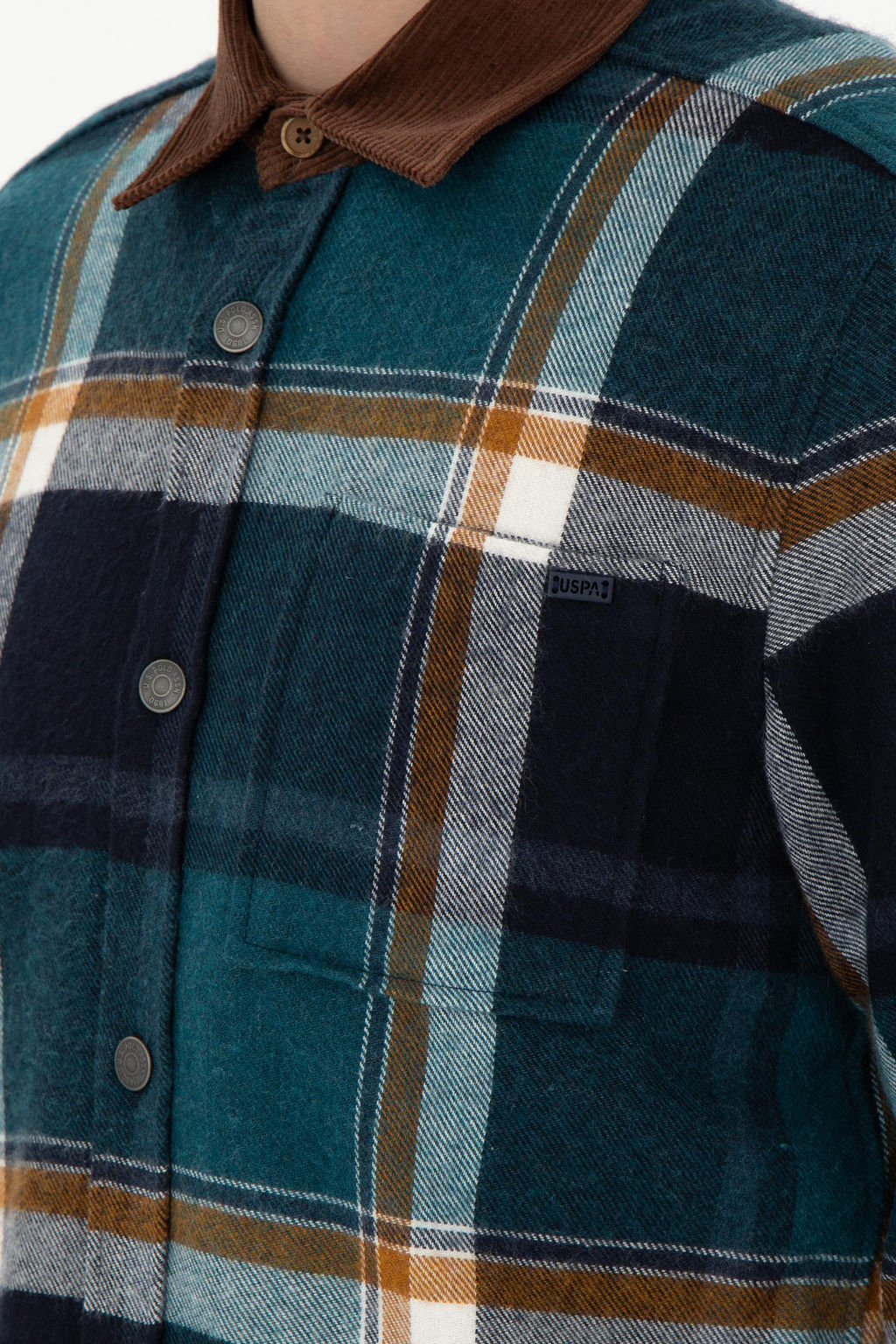 Мужская темно-зеленая рубашка с длинным рукавом Неожиданная скидка в корзине - U.s. polo assn фото 7