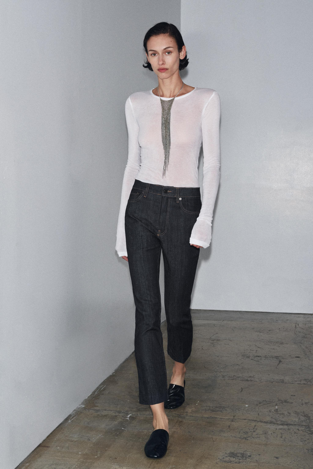 ZW COLLECTION PATCHWORK JEANS - Zara фото 12