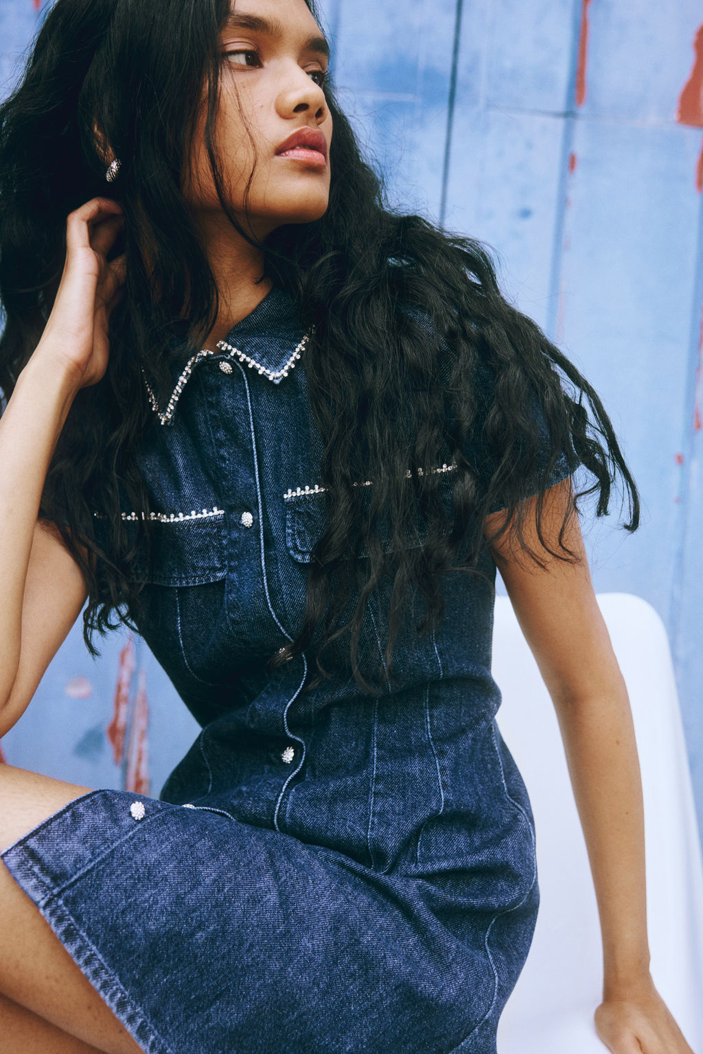 Vestido denim con detalles decorativos - H&m фото 7