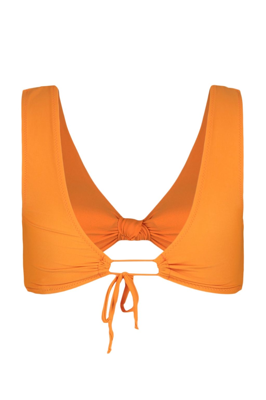 TRENDYOLMILLA Turuncu Ucgen Dugumlu Bikini Ustu TBESS23BU00018 фото 8