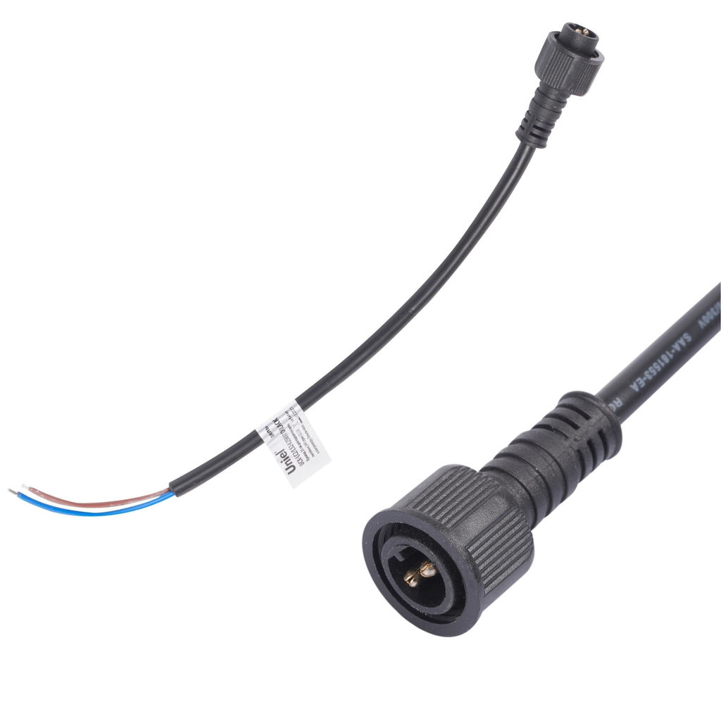 UCX-LD2/L52-0.25M/M7 DC24V BLACK Провод, 25см, для подключения линейных прожекторов 24V серии L52, L53 к блоку питания. Разъем "папа". TM Uniel