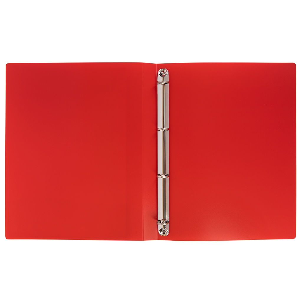 Лео Учись Папка-портфолио на 4 кольцах A4 700 мкм 25 мм песок 1 шт. красный LNKP-033