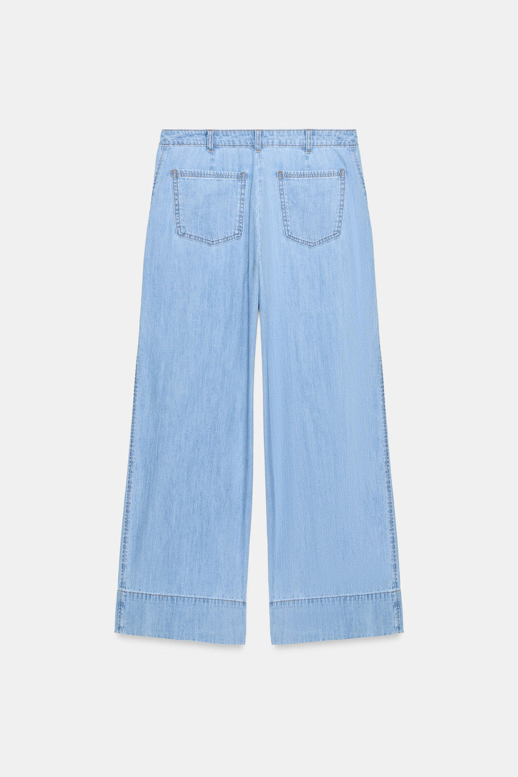 JEANS Z1975 WIDE LEG TIRO MEDIO PINZAS / Azul medio - Zara фото 8