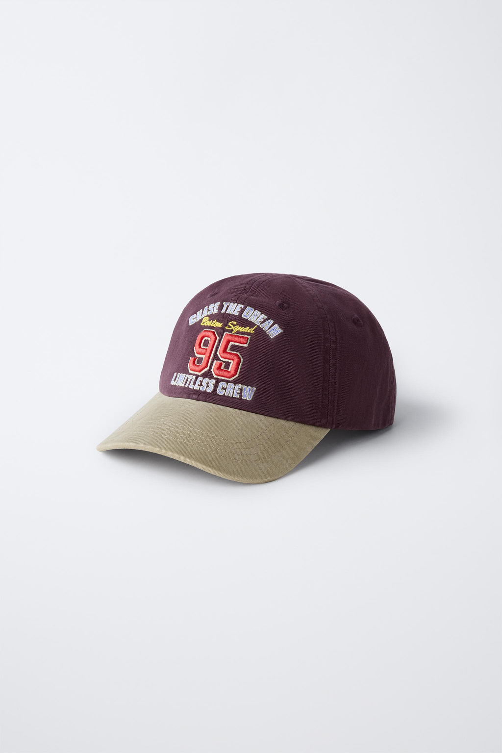 3-14 YEARS/WASHED EFFECT CAP WITH EMBROIDERED TEXT - Zara фото 2