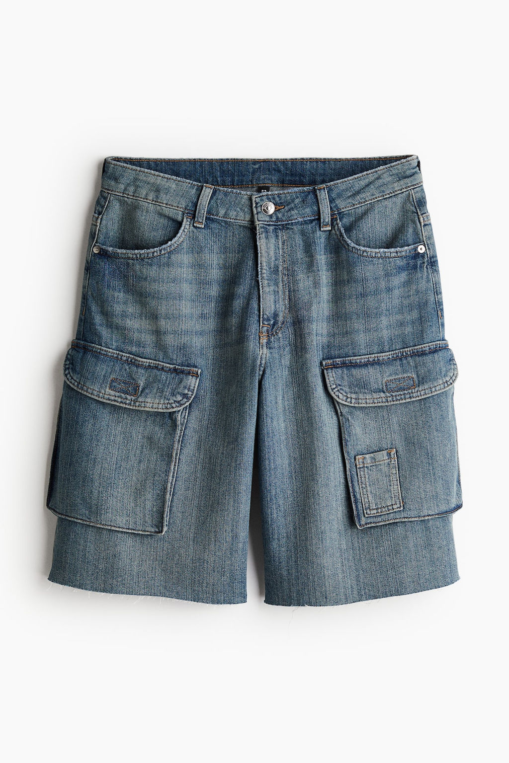 Bermudas cargo en denim Low - H&m фото 4