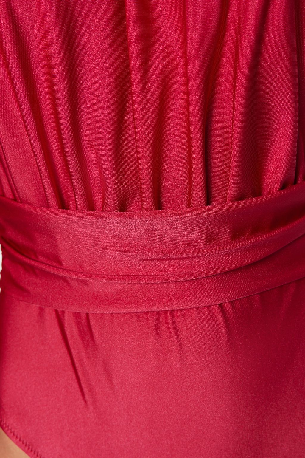 Bordo Halter Yaka Buzgulu Normal Paca Mayo TBESS23MA00026