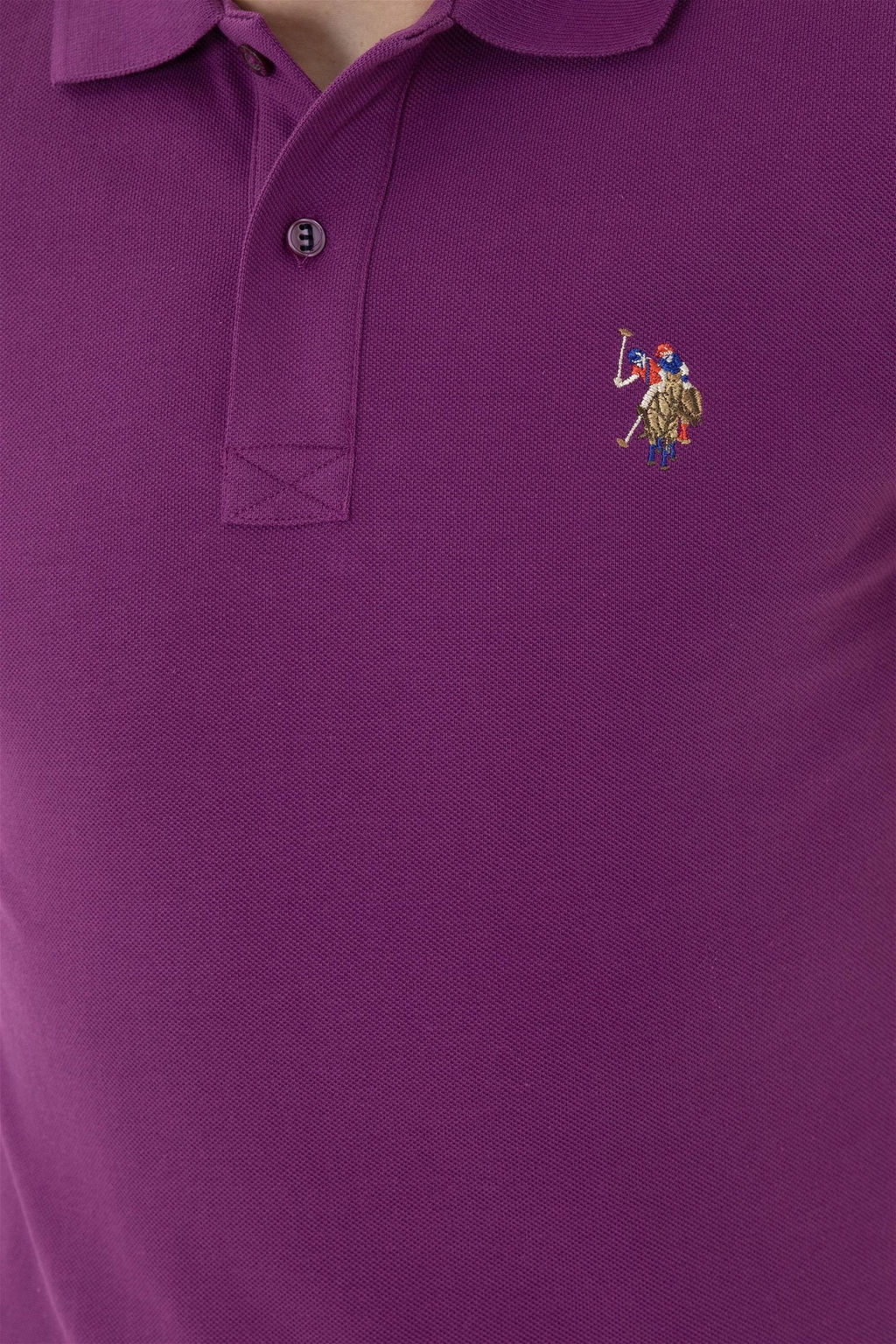 Мужская фиолетовая базовая футболка - U.s. polo assn фото 7