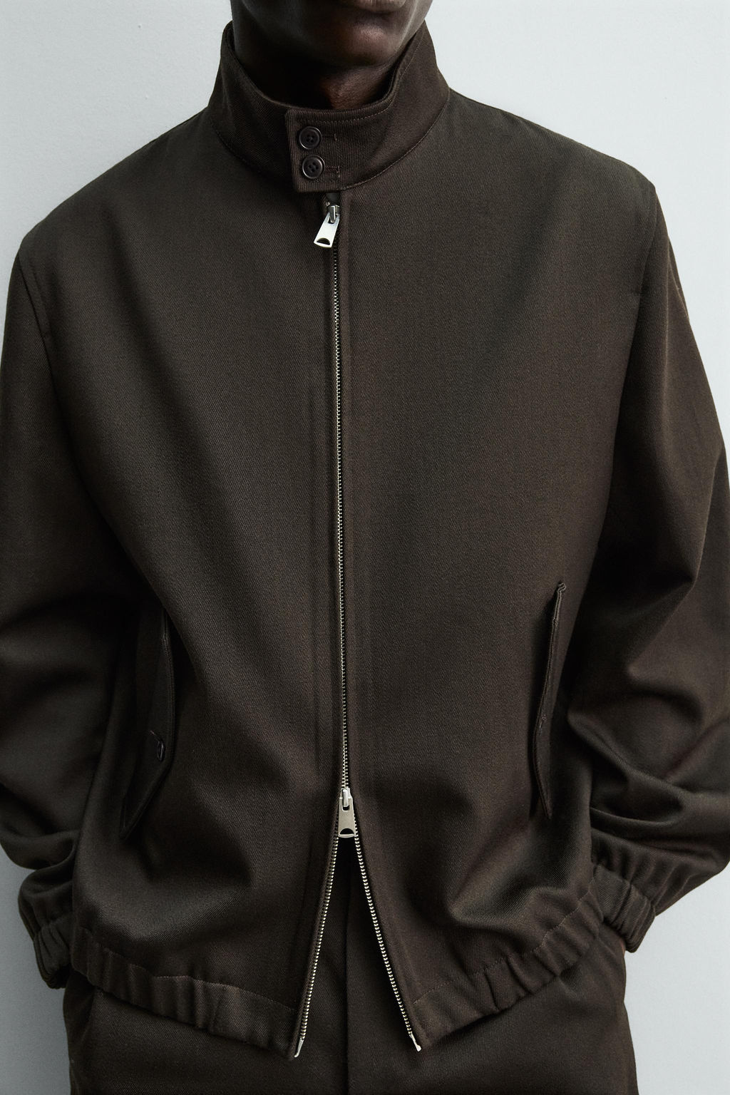 WOOL - COTTON TEXTURED JACKET - Zara фото 5