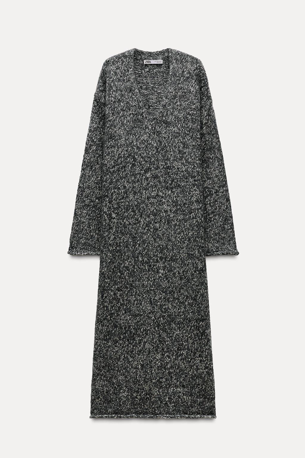 KNIT DRESS WITH ROLLED TRIMS - Zara фото 3