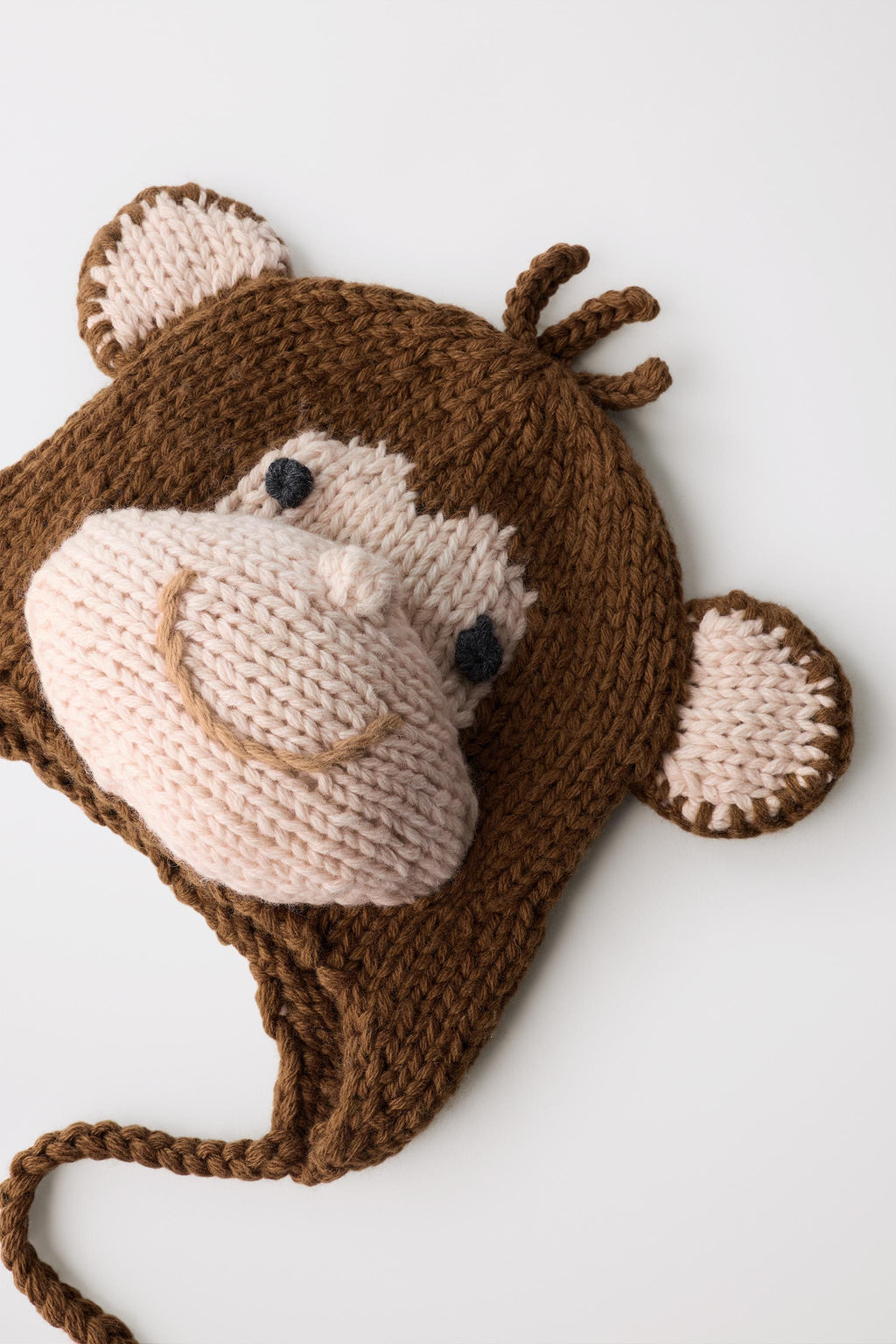 100% WOOL MONKEY HAT LIMITED EDITION - Zara фото 16