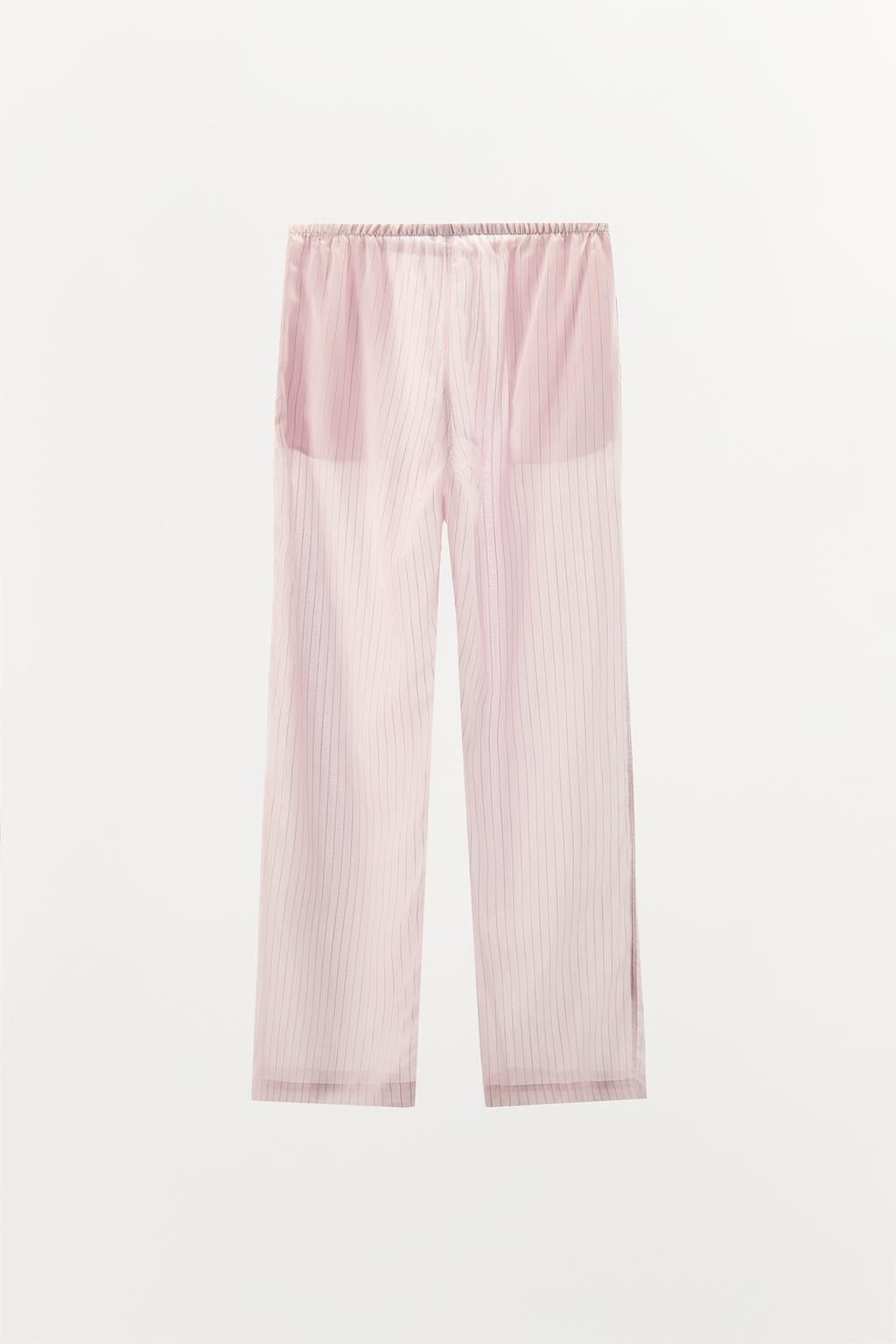 STRIPED PYJAMA TROUSERS - Zara фото 7