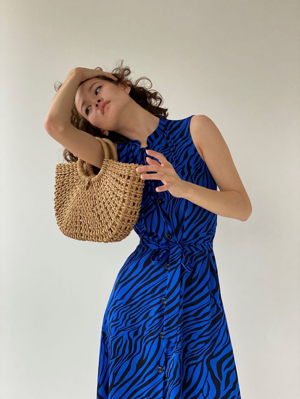 Платье, как из к/ф Красотка, синее с принтом - Martichelli фото 14