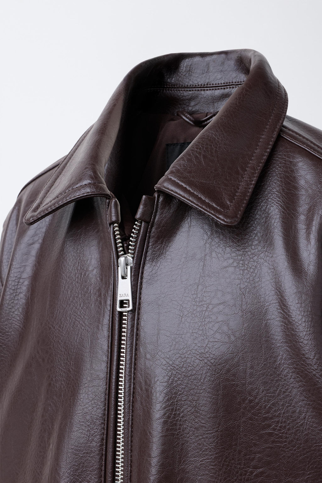 FAUX LEATHER JACKET WITH POCKETS - Zara фото 5