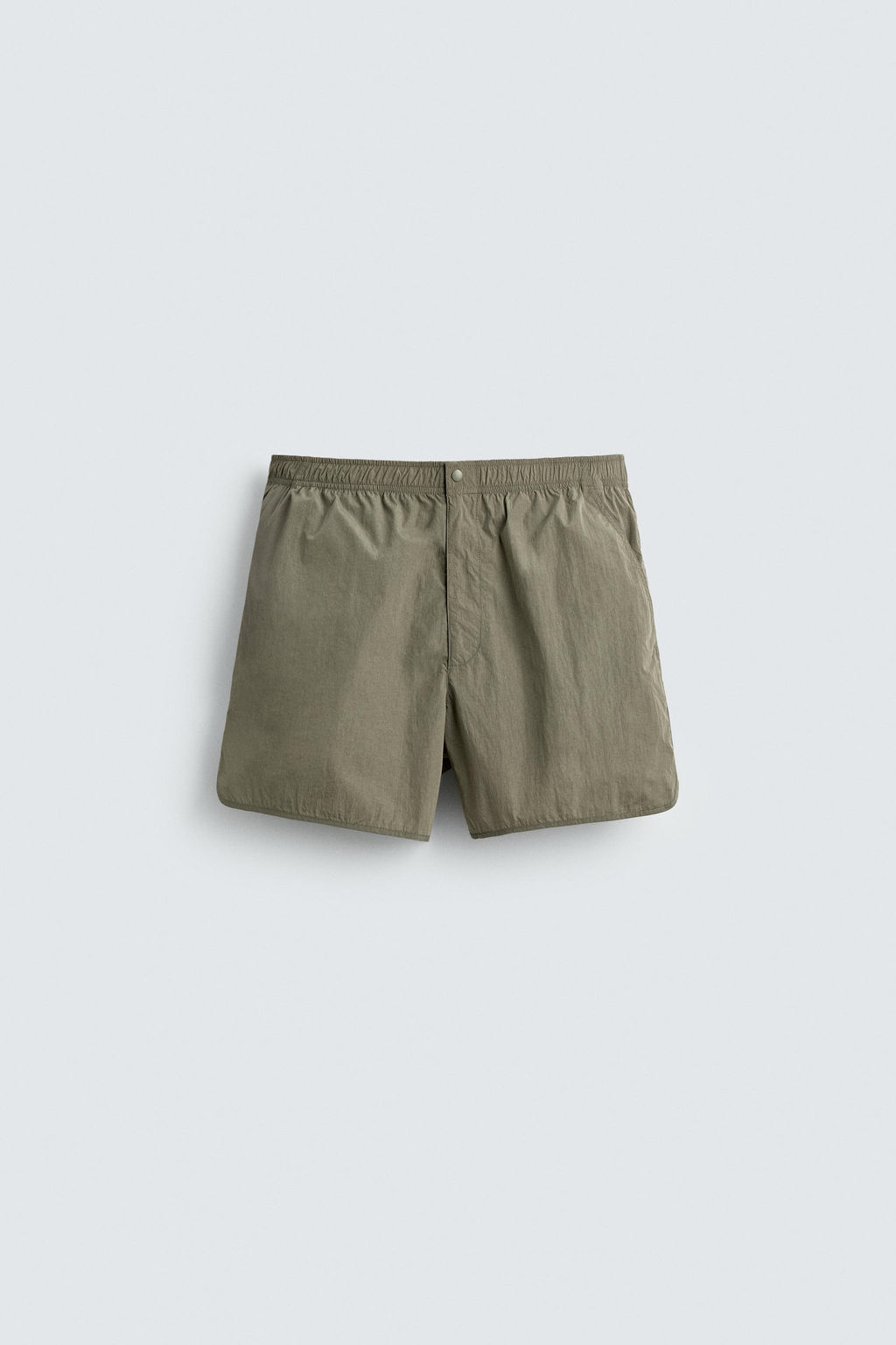 BERMUDA REGULAR FIT MEZCLA ALGOD?N / Blanco roto - Zara фото 7