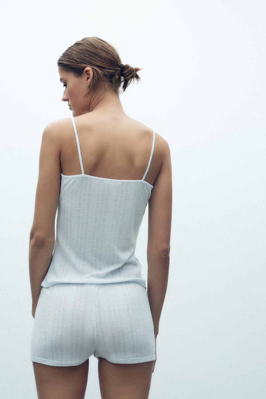 POINTELLE STRAPPY TOP - Zara фото 4