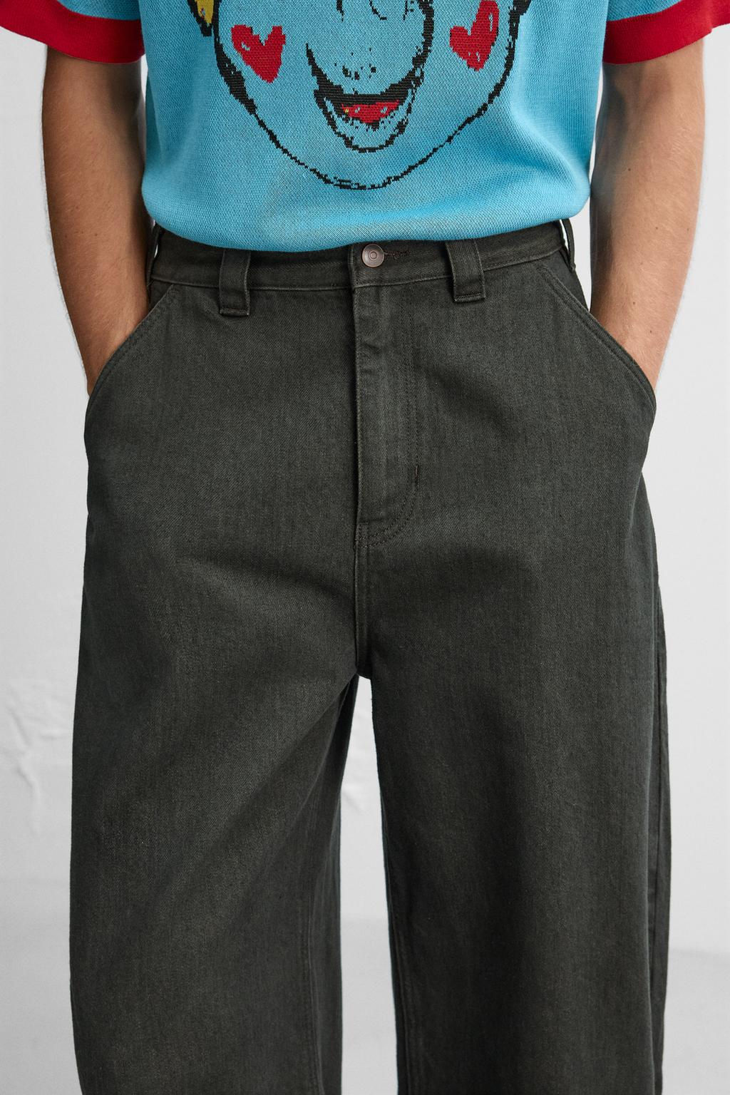 BALLOON FIT OVERDYED TROUSERS X HARRY LAMBERT - Zara фото 5